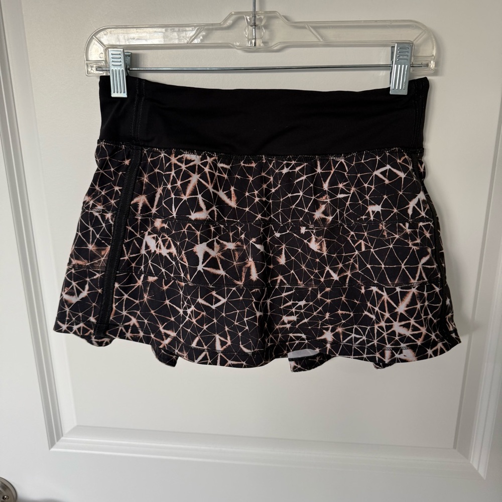 Lululemon Pace Rival Skirt II *4-way Stretch (Regular) Sugar Crush Multi / Black - Picture 4 of 6